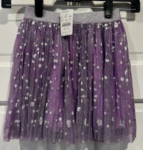 J.Crew Crewcuts Girls' sparkle tulle pleated skirt Size 6-7 - Picture 1 of 2