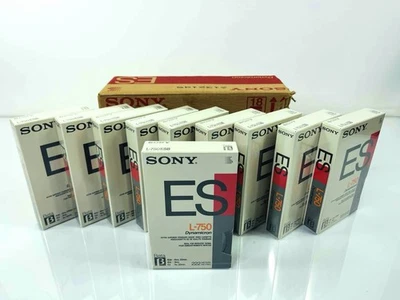 Lot of 10 Sony Betamax ES L-750 New Factory Sealed Blank Tapes Beta 1hr 30mins + - Image 1 of 4