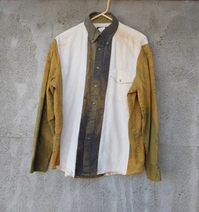 Cepillo de colección Rustler Wrangler para hombre talla Lg abotonado blanqueado - Imagen 1 de 9
