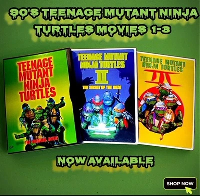 1990s Teenage Mutant Ninja Turtles Movie 1-3 DVD Set 📀  - Image 1 of 4