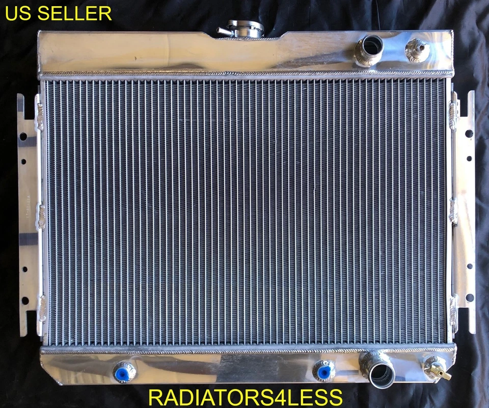 CHAMPION 3 ROW ALUMINUM RADIATOR 63 64 65 66 67 68 CHEVY IMPALA LS ENGINE SWAP - Image 1 of 2