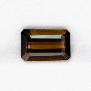 1.95 Ct Pleasant Octagan 9.5 x 5.8 MM Smoky Brown Mozambique Natural Tourmaline - Picture 1 of 4