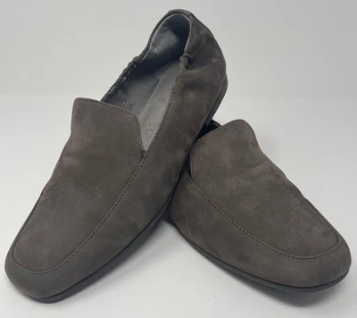 Zapatos para mujer Eileen Fisher color topo Sim mocasín plano gamuza punta cuadrada EE. UU. 9 Foto 1 de 4