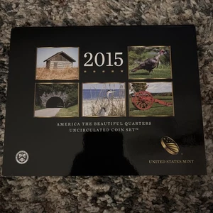 2015 America The Beautiful P&D Uncirculated 10 Coin Set US Mint OGP NE2-ATB - Picture 1 of 4