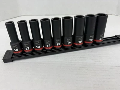 Milwaukee 49-66-6271 SHOCKWAVE 3/8" Impact Duty Metric Socket Set - 9 PC - Image 1 of 3