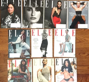 10 ELLE MAGAZINE 2024 COMPLETE YEAR FASHION STYLE CELEBRITY LOT  - Imagen 1 de 24
