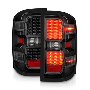 Anzo 311423 LED Tail Lights Black Housing Clear Lens Fits 14-18 Silverado & GMC - Picture 1 of 6
