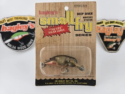 Bagley All Brass Small Fry раки 5DSFI-DC глубоководный новый из старых запасов - Изображение 1 из 2