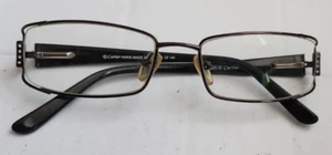 CARTIER 7005 FRAME FOR GLASSES BRONZE METAL RIM BLACK TEMPLE ARMS GLASSES FRAME - Picture 1 of 13