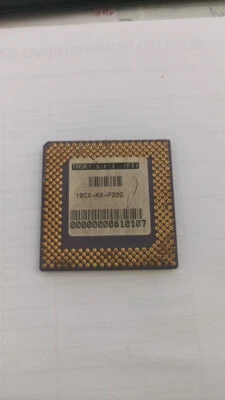 processore CPU AMD K6 200 MHZ 200ALR PROCESSOR SOCKET 7 RETRO PC DOS - Immagine 1 di 2