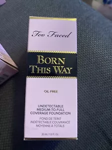 Too Faced Born This Way Foundation, 1 fl oz/ 30ml- Caramel Oil Free NEW IN BOX - Picture 1 of 6