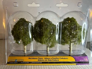 WOODLAND SCENICS #SP4149  3 Ready Made Deciduous Trees 4" tall  All Scales - Picture 1 of 1