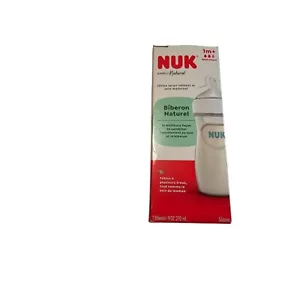 NUK Simply Natural Baby Bottle 9oz / 270ml Silicone Multiple Flow Holes Anti-Col - Picture 1 of 4