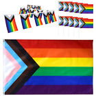 Bunting Rainbow Colorful Handheld Flags Hangers Wall Pride Decorations Must-have