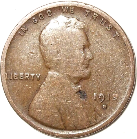 1912-S Lincoln Wheat Cent Semi-Key, Date ERROR, Copper L@@K!!! Cover