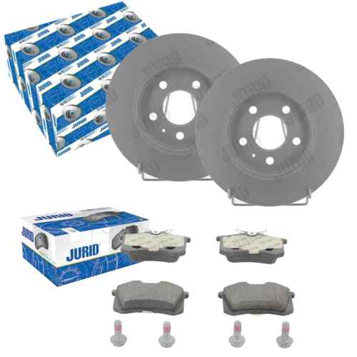 JURID BRAKE DISCS 288 mm + rear pads suitable for Audi A4 8e B7 + SEAT EXEO