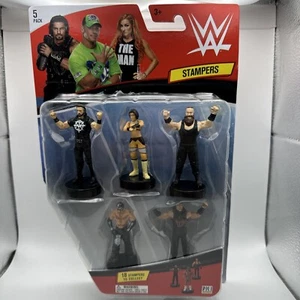 2 X WWE 5-Pack 3 Inch Wrestler Set 5 Action Figure Stampers NIB - Imagen 1 de 6