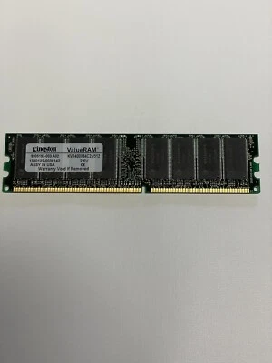 Kingston ValueRAM 512 MB DIMM 400 MHz DDR Memory (KVR400X64C25/512) - Image 1 of 2
