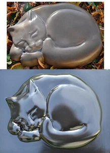 Concrete Mold Cat Garden Path Stepping Stone Concrete Plaster ABC Mold S03 - Picture 1 of 9