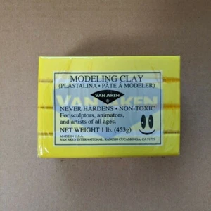 Van Aken Modeling Clay (Plastelina) 1 lb. Yellow New - Picture 1 of 2