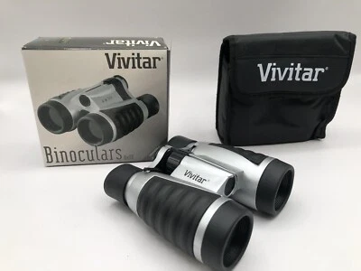 New Vintage Vivitar Binoculars 4 x 30 w Strap Carrying Pouch & Cloth Lens Wipe - Image 1 of 4