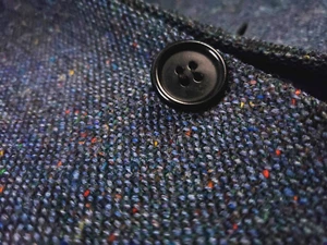 Magee Donegal Tweed 44R Blue Speckled Sport Coat Double Vented - Picture 1 of 7