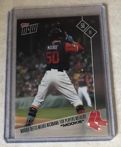 2017 TOPPS NOW #PW-18 MOOKIE BETTS WEARS "MOOKIE" FOR MLB PLAYERS WEEKEND - Bild 1 von 2