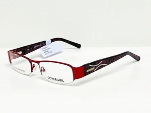Womens Covergirl Eyeglasses CG827 Red Half Rim Frames 53 17 135 - Picture 1 of 7