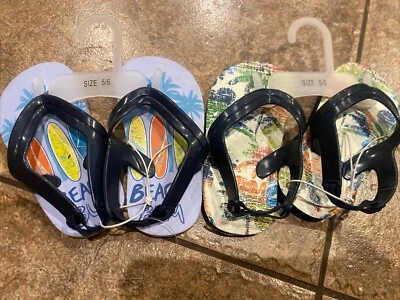 New Toddler Toys “R” Us 5/6 Summer Flip Flops Lot of 2 - Image 1 of 4