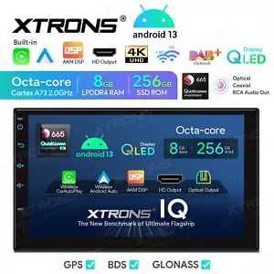 7" Universal Double 2DIN Android 13 Car Stereo 8-Core 8+256G WiFi Head Unit HDMI - Picture 1 of 12