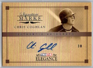 2007 TRISTAR Elegance Signature Marks Chris Coghlan #SM-CC2 Chicago Cubs