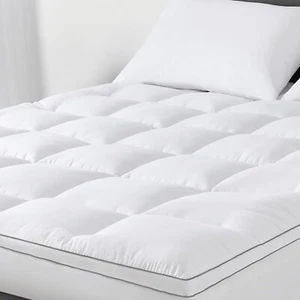 Mattress Topper Extra Thick All Sizes 8-21" Deep Pocket Breathable Mattress Pad - Picture 1 of 23