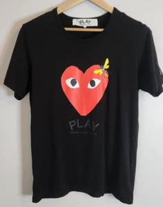 Comme des Garcons PLAY x Champion Short Sleeve T-Shirt Size L Unisex - Picture 1 of 9
