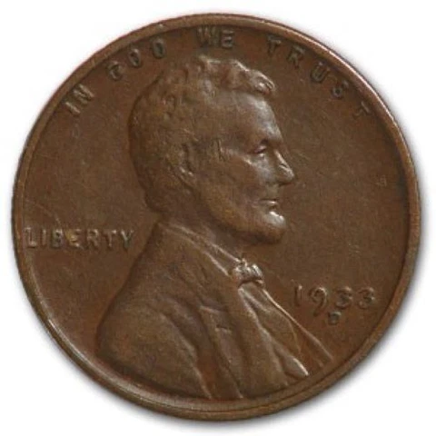 1933 D - Lincoln Wheat Penny - G/VG Cover
