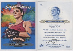 2018 Goodwin Champions Splash of Color Royal Blue Mackenzie Dern #145 Rookie RC