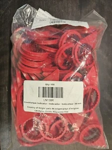 100 - Red 38mm Loose Lug Nut Indicator Wheel Nut Check Indicators - Picture 1 of 3