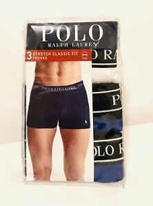 Polo Ralph Lauren Stretch Trunks  Classic Fit. 3-Pack Size XL) Colors