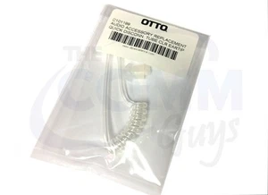 OTTO CLEAR COILED REPLACEMENT ACOUSTIC TUBE WITH EARTIP C101199 QUICK DISCONNECT - Picture 1 of 1