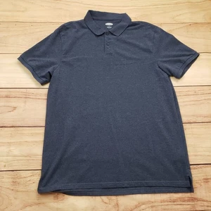 Old Navy Poloshirt Herren Large Blau Built-In Flex Freizeit Kurzarm Klassisch - Bild 1 von 9