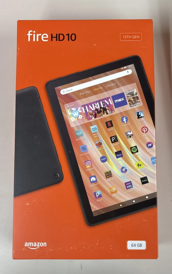 Amazon Fire HD 10 Tablet (13th Generation) 10” 64GB, Wi-Fi, Black, Brand New - Image 1 of 1