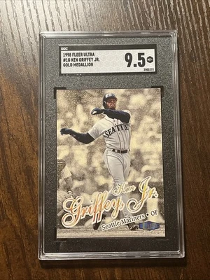 1998 Ultra Gold Medallion #1G Ken Griffey Jr SGC 9.5 POP 2 - Image 1 of 2