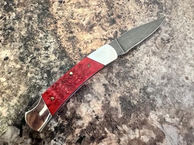 De colección. ESCALAS PARKER HOJA DAMASCO ÚNICA JIGGED REDBONE Foto 1 de 4