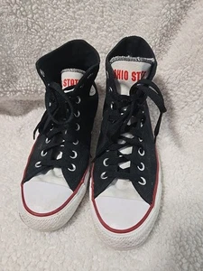 Converse All Star Ohio State OSU Black/White High Top Sneakers M-7.5, W-9.5 - Picture 1 of 10