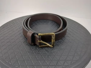 DULUTH TRADING CO. Cintura a vita due strati in pelle marrone 85362B uomo 44 Usa - Foto 1 di 5