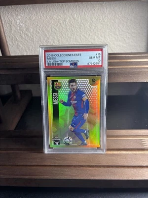 2018 Colecciones Este Messi La Liga Top Bombers #15 GEM MT PSA 10 💎 - Image 1 of 3