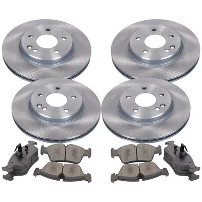 DELPHI Dischi Freno Anteriori Ventilati+Posteriore+Pastiglie per Audi Tt 8N3 - Immagine 1 di 4