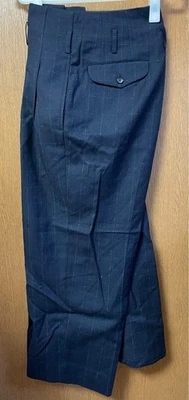 Comme des Garçons Pantalones deformados de dos pliegues 06FW S patrón a cuadros verde marino Foto 1 de 4