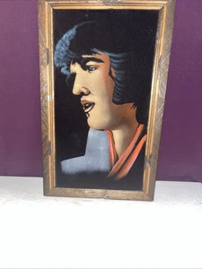 Vintage ELVIS PRESLEY Crying Black Velvet Painting A Real Classic Mexico 23 x 14 - Picture 1 of 6