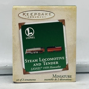 2005 Hallmark Ornament Steam Locomotive & Tender Miniature-Lionel-1939 Hiawatha - Picture 1 of 5