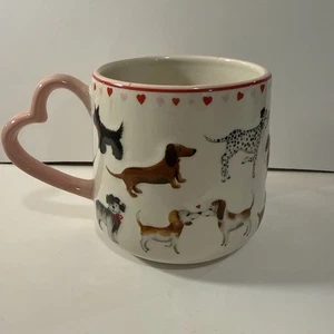 Pet Love von Tabletops Unlimited HUND Becher Tasse herzförmiger Griff 18 Unzen Neu mit Etikett - Bild 1 von 3